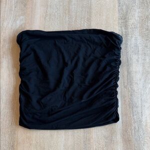 a new day Black Strapless Ruched Tube Top